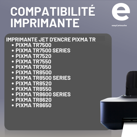Pack 5 Cartouches compatibles CANON PGI-580 CLI-581 XXL