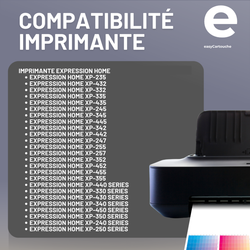 Lot De Cartouches T29XL Compatibles Epson XP-235, XP-245, XP-247, XP-332, XP-335, XP-342 - Neuves
