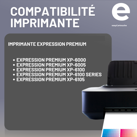 Cartouche compatible EPSON 202XL jaune
