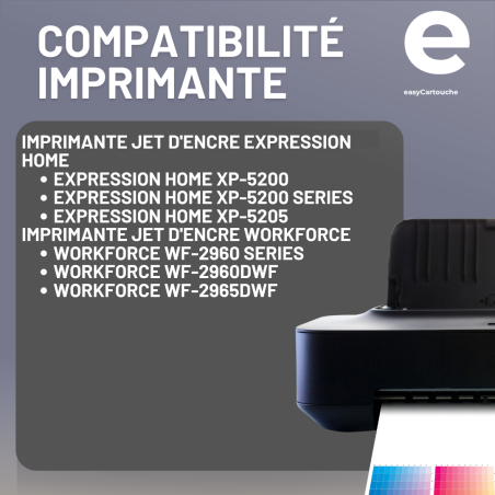 Pack de 4 cartuchos compatibles EPSON 503XL