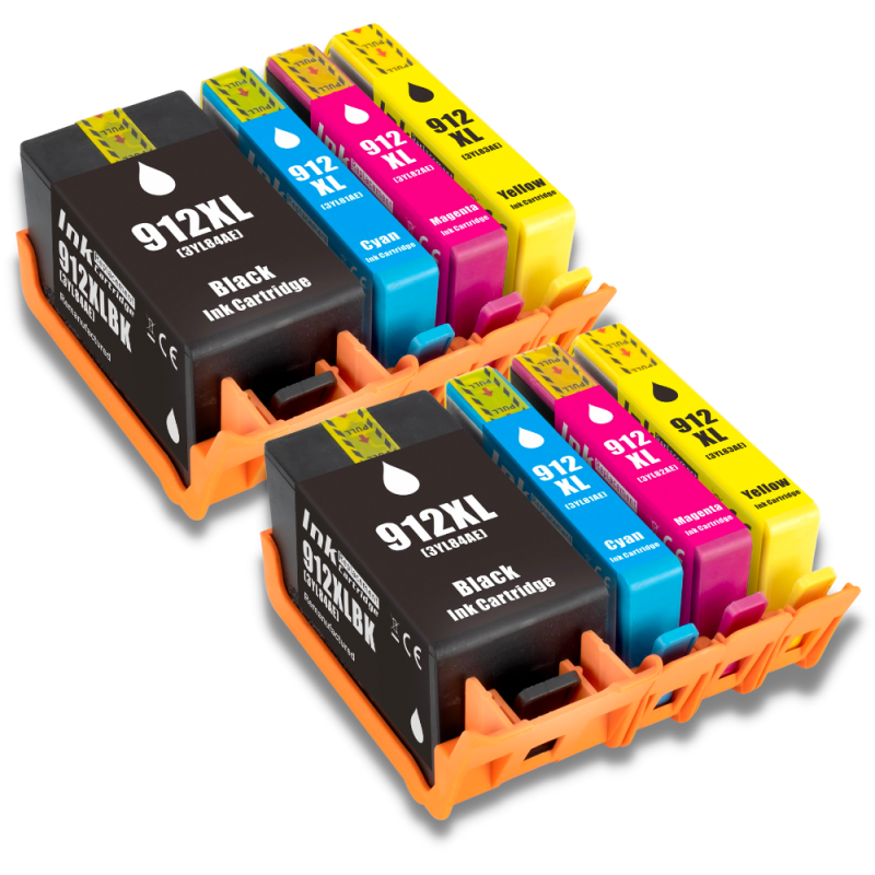 Pack 8 cartouches compatibles HP 912XL Pack 8 cartouches compatibles HP 912XL