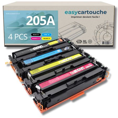 Pack de 4 Toners compatibles HP 205A