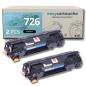 Pack toner compatible Canon 726 Negro Lot de 2