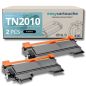 Pack de 2 toner compatibles BROTHER TN-2010 XL negro