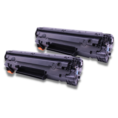 Pack de 2 Toners compatibles HP 44A noir