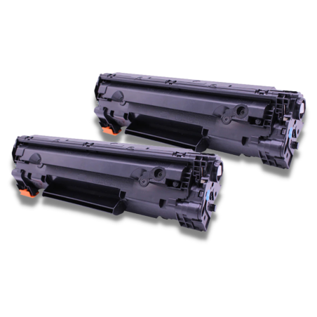 Pack de 2 Toners compatibles HP 44A noir