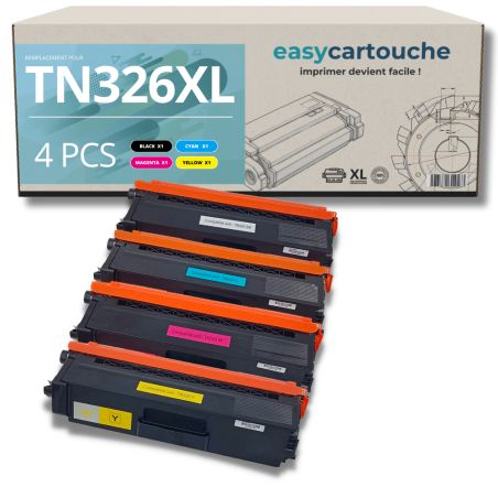 Pack de 4 Toners compatible BROTHER TN-326