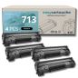 Pack de 4 toners compatibles CANON 713 negro