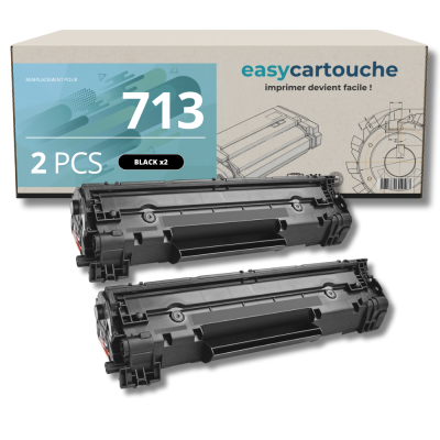 Pack de 2 Toners compatibles CANON 713 noir