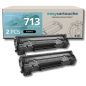Pack de 2 toners compatibles CANON 713 negro