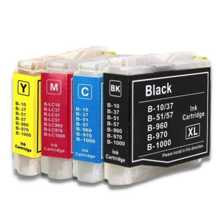 Pack 4 Cartouches compatibles BROTHER LC970