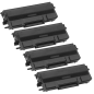 Pack de 4 toners compatible BROTHER TN-2000 noir