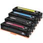 Pack de 4 toners compatible HP 128A (BK+C+M+Y)