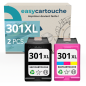 Pack 2 Cartouches HP 301XL Noir & Couleur | EasyCartouche
