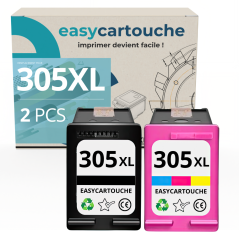 Pack 2 Cartouches HP 305XL Noir & Couleur | EasyCartouche