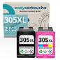 Pack compatible avec HP 305 XL noir et couleur Pack compatible avec HP 305 XL noir et couleur