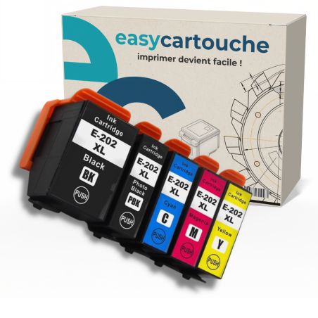 Pack 5 cartouches compatibles EPSON 202XL