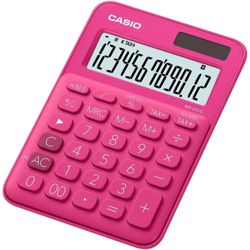 CALCULATRICE CASIO MS-7 UC ROSE FUSHIA