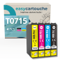 Pack 4 cartuchos compatibles EPSON T0715