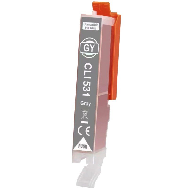 Cartouche compatible Canon CLI-531GY grise gris
