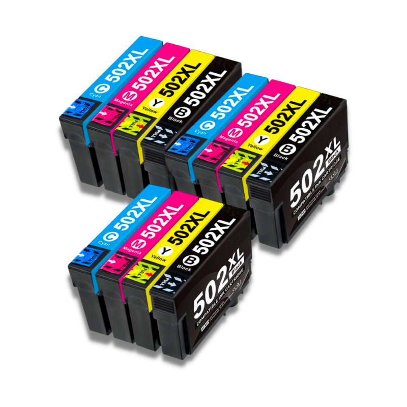 Pack 12 cartouches compatibles EPSON 502XL Pack 12 cartouches compatibles EPSON 502XL