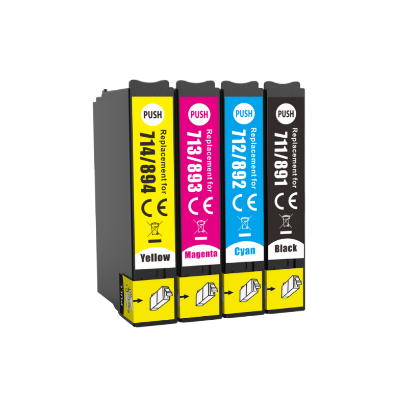 Pack 4 Cartouches compatibles EPSON T0715 Pack 4 Cartouches compatibles EPSON T0715