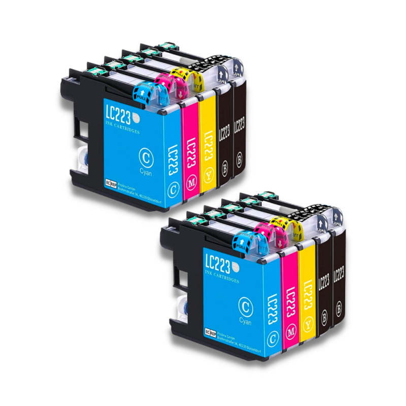 Pack 10 cartouches compatibles BROTHER LC-223 Pack 10 cartouches compatibles BROTHER LC-223