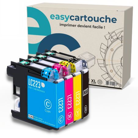 Pack 4 Cartouches compatibles BROTHER LC-223