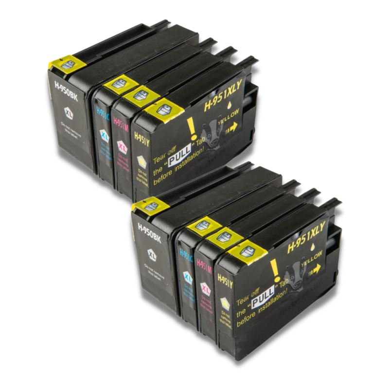 Pack 8 cartouches compatibles HP 950XL/951XL Pack 8 cartouches compatibles HP 950XL/951XL