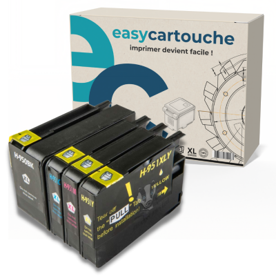 Pack 4 cartouches compatibles HP 950XL/951XL