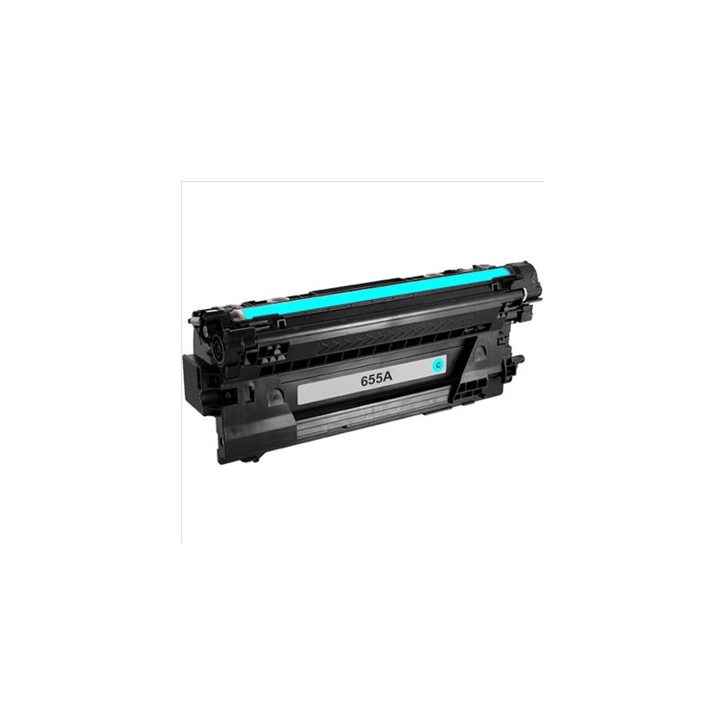 Tóner compatible HP 655A cian
