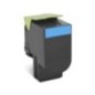 Tóner compatible LEXMARK 24B6008 cian