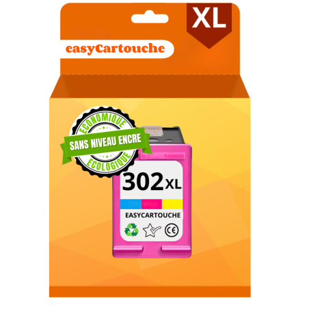 Cartouche compatible HP 302XL CL - SANS NIVEAU ENCRE