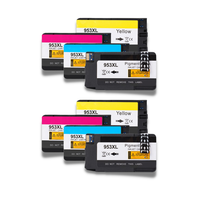 Pack 8 Cartouches compatible avec HP 953XL Pack 8 Cartouches compatible avec HP 953XL