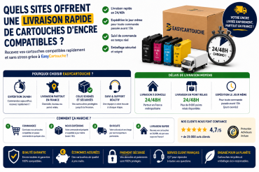 Quels sites offrent une livraison rapide de cartouches d’encre compatibles ?