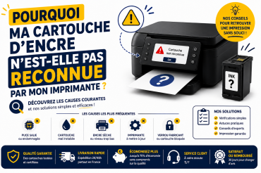 Pourquoi ma cartouche d’encre n’est-elle pas reconnue par mon imprimante ?